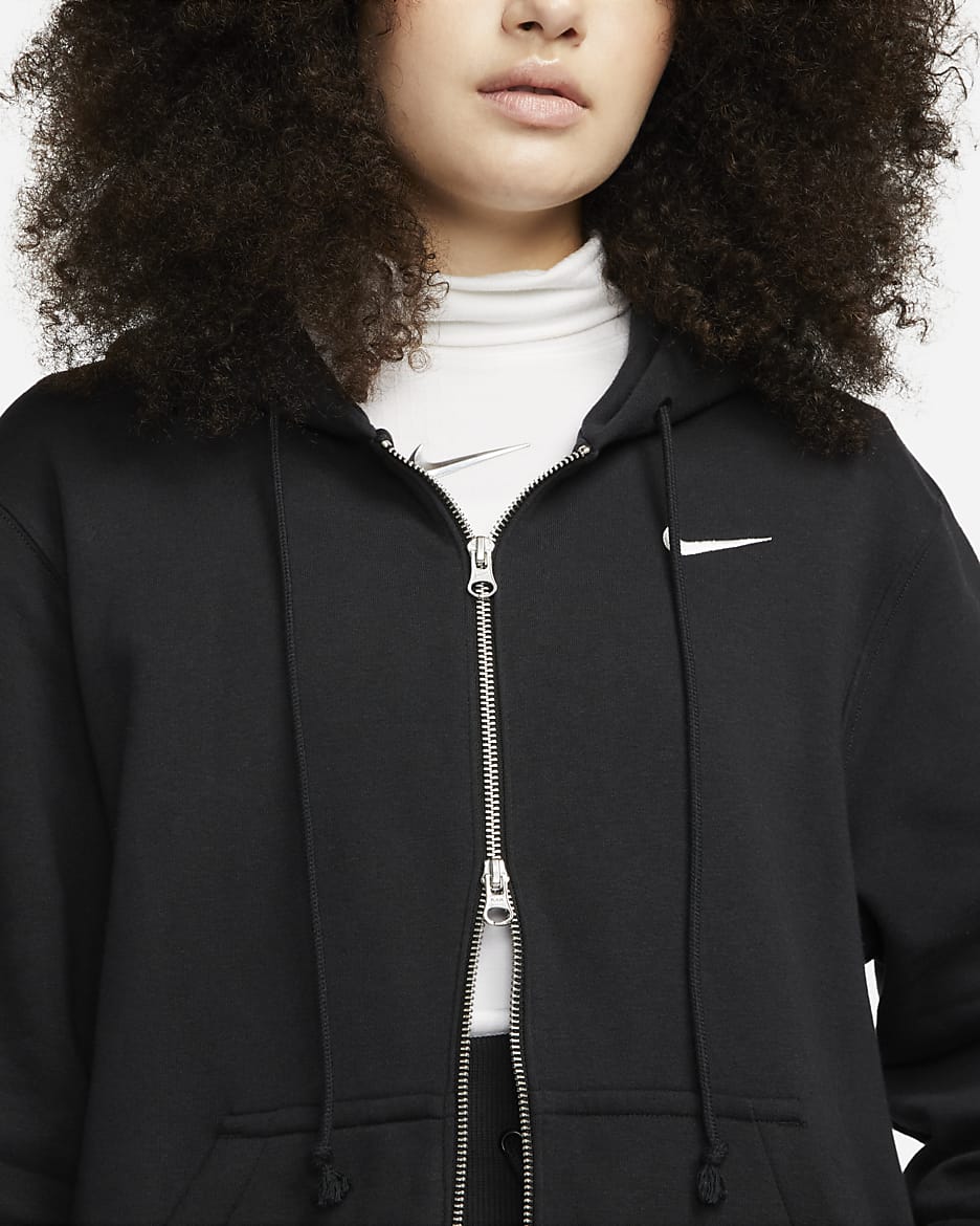 Nike sportswear long zip hoodie sale